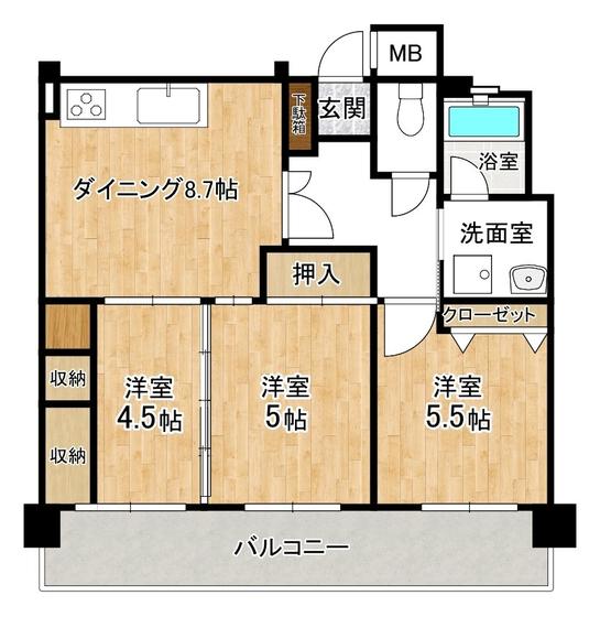 ライオンズガーデン長田 1006号（那覇市）